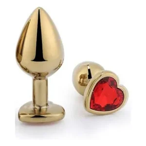 Plug Anal Metálico Corazón - Placer Elegante ✨